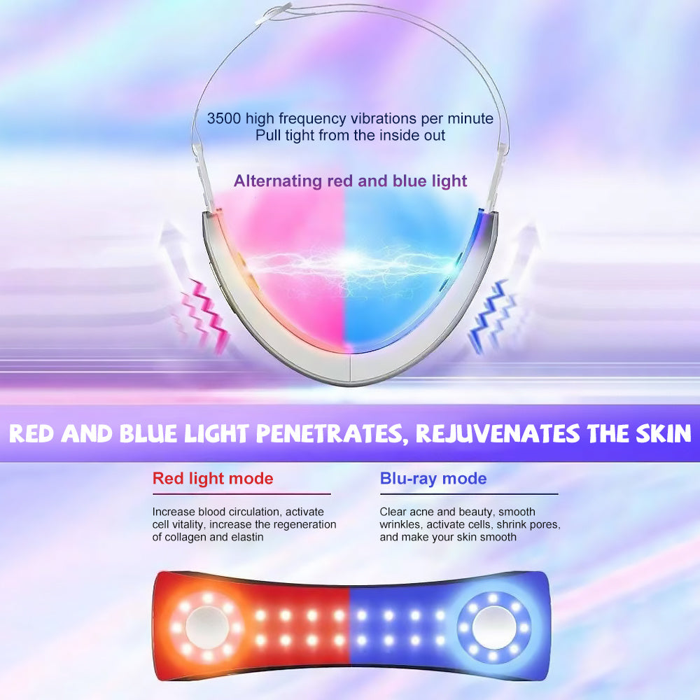 Microcurrent Face Massager EMS LED Photon Therapy